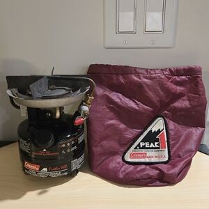 Coleman Feather 400B Peak 1 Camping Gas Stove 12/91 Made In USA Lightweight